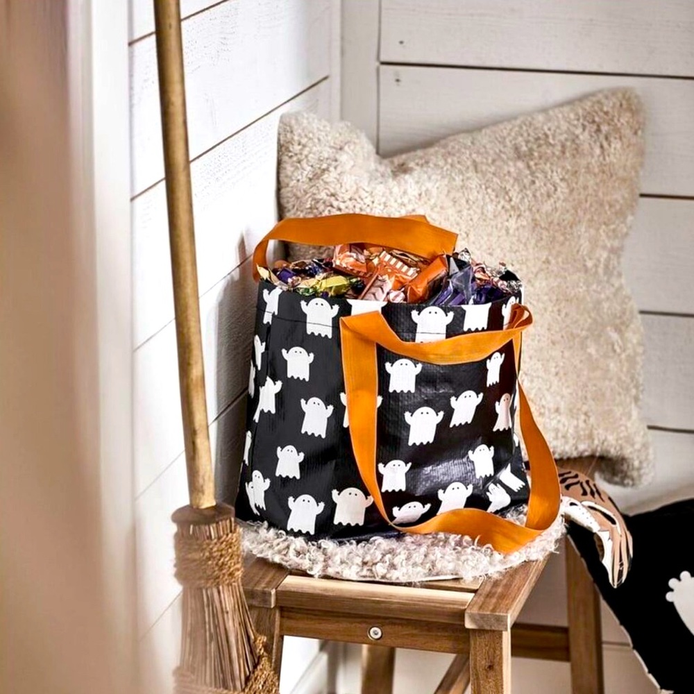 👻 IKEA Kustfyr Reusable Bag Halloween Ghosts 505.996.33 Trick or Treat - Picture 6 of 7